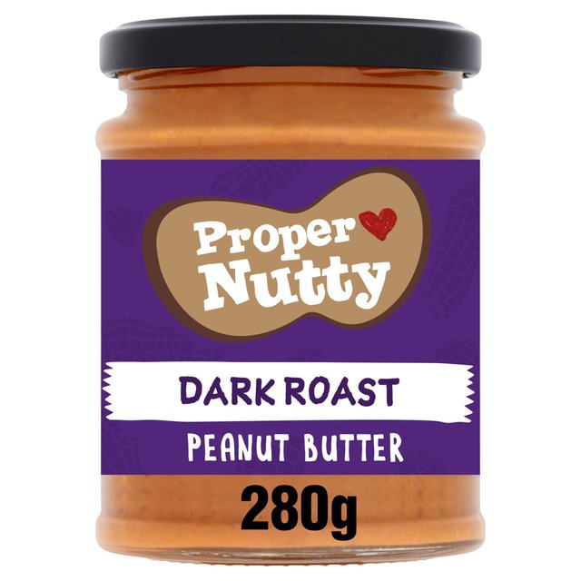 Proper Nutty Dark Roast Peanut Butter 280g Botiga