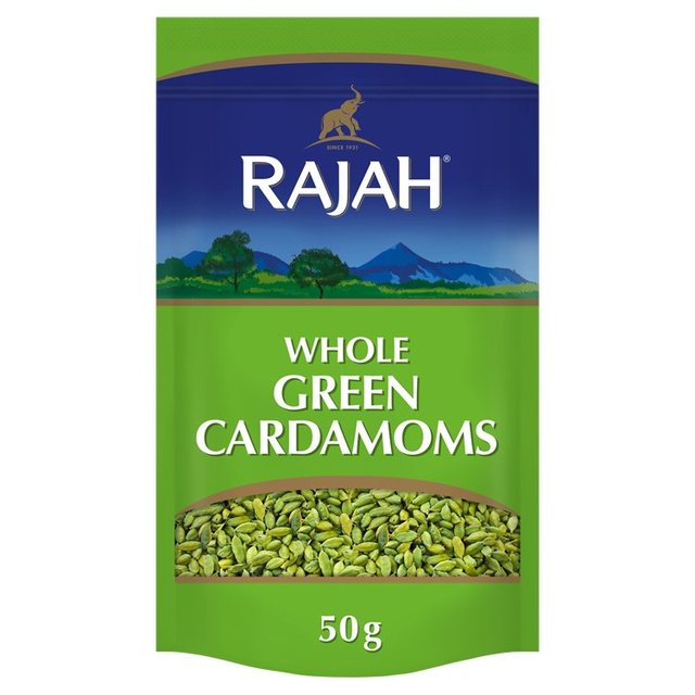 Rajah Spices Whole Green Cardamon 50g Botiga