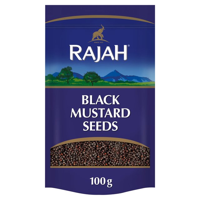 Rajah Spices Whole Black Mustard Seeds 100g Botiga