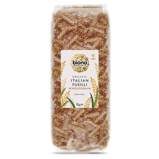 Biona Organic Whole Wheat Fusilli Pasta 1kg Botiga