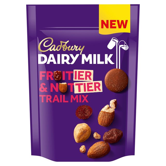 Cadbury Dairy Milk Fruitier & Nuttier Trail Mix Chocolate Bag 100g Botiga