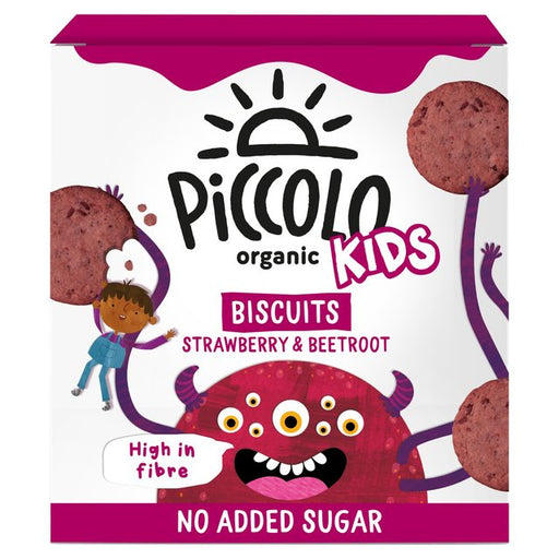 Piccolo Organic Kids Strawberry Biscuits 100g Botiga