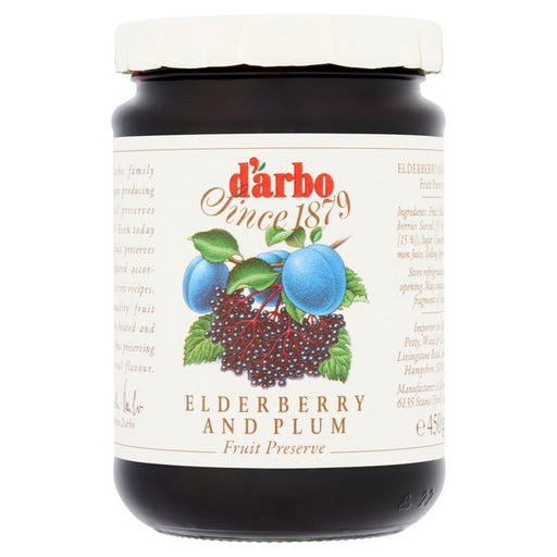 Darbo Elderberry & Plum Fruit Preserve 450g Botiga