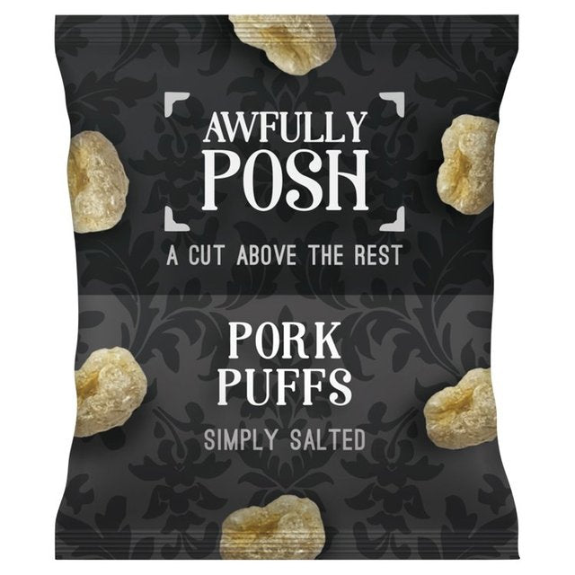 Awfully Posh Simply Salted Pork Puffs 30g Botiga