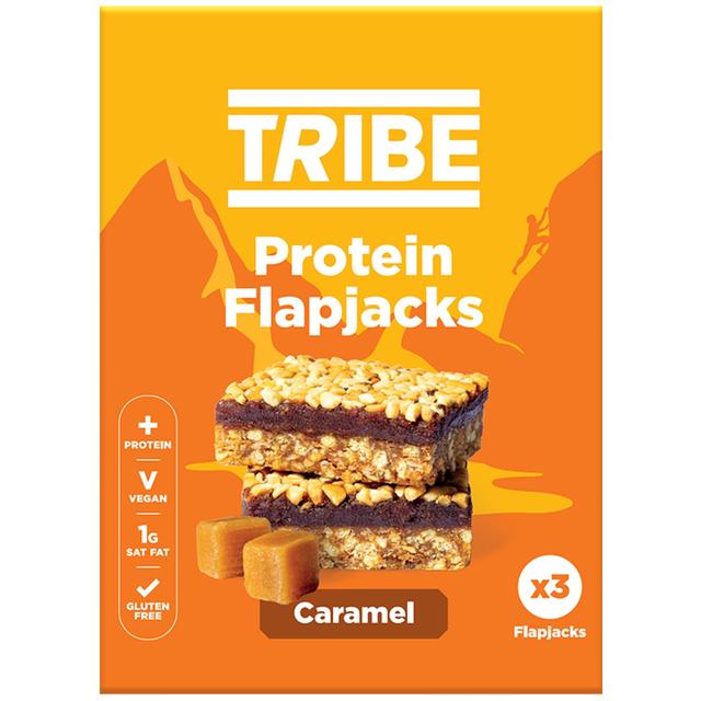 TRIBE Protein Flapjack - Caramel 3 x 38g Botiga