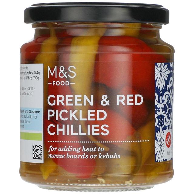 M&S Red & Green Pickled Chillis 260g Botiga