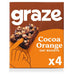 Graze Vegan Cocoa Orange Snack Bars 4 per pack Botiga