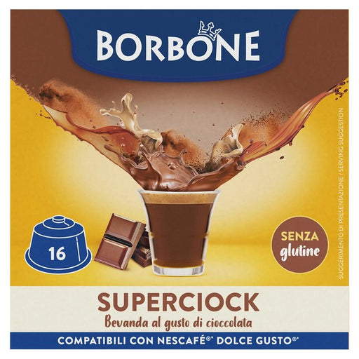 Caffe Borbone Super Chocolate Dolce Gusto Compatible Capsules 16 per pack Botiga