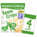 Kiddylicious Apple Crisps Kids Snacks Multi 4 x 12g Botiga