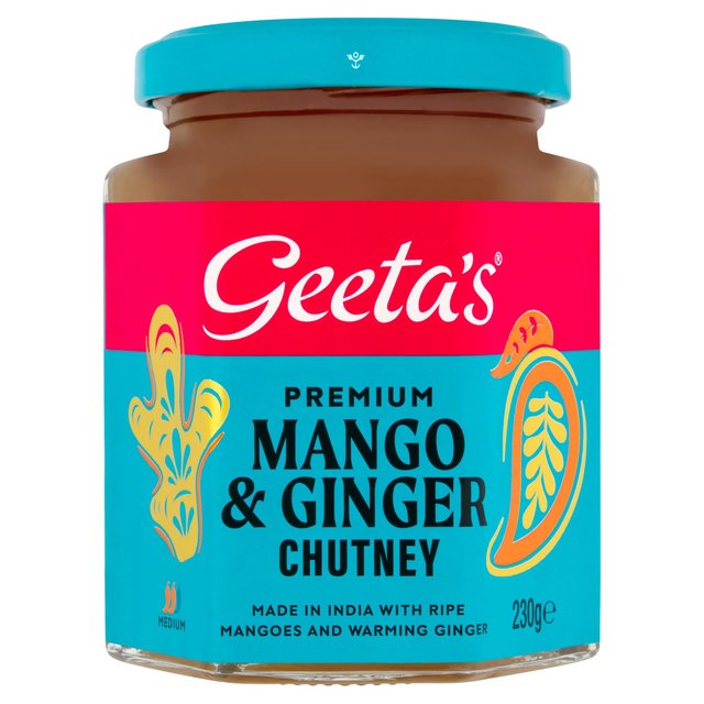 Geeta's Premium Mango & Ginger Chutney 230g Botiga