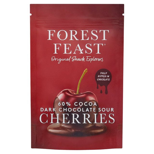 Forest Feast Belgian Dark Chocolate Sour Cherries 120g Botiga