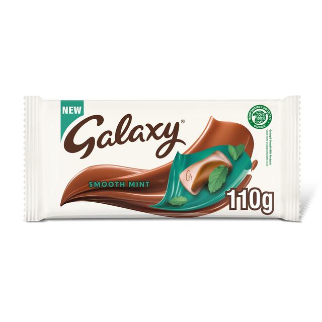 Galaxy Smooth Mint Chocolate Block Bar 110g Botiga