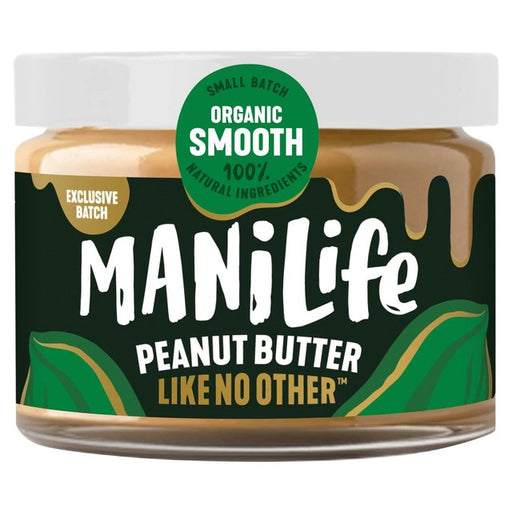 ManiLife Organic Smooth Peanut Butter 275g Botiga