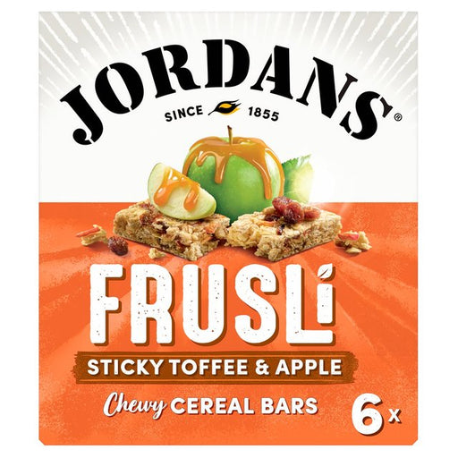 Jordans Sticky Toffee Apple Frusli Cereal Bars 6 x 30g Botiga