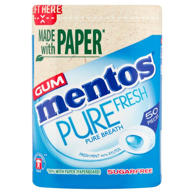 Mentos Gum Pure Fresh Freshmint Chewing Gum 100g Botiga