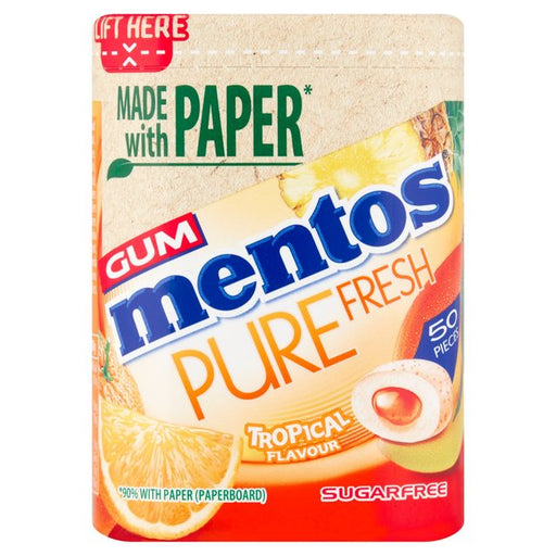 Mentos Gum Pure Fresh Tropical Chewing Gum 100g Botiga