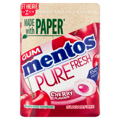 Mentos Gum Pure Fresh Cherry Chewing Gum 97g Botiga