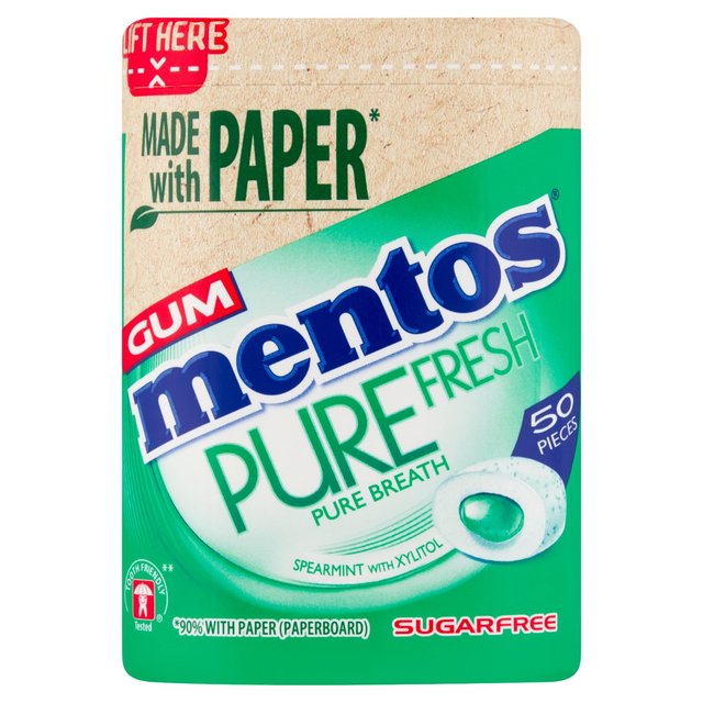 Mentos Gum Pure Fresh Spearmint Chewing Gum 100g Botiga