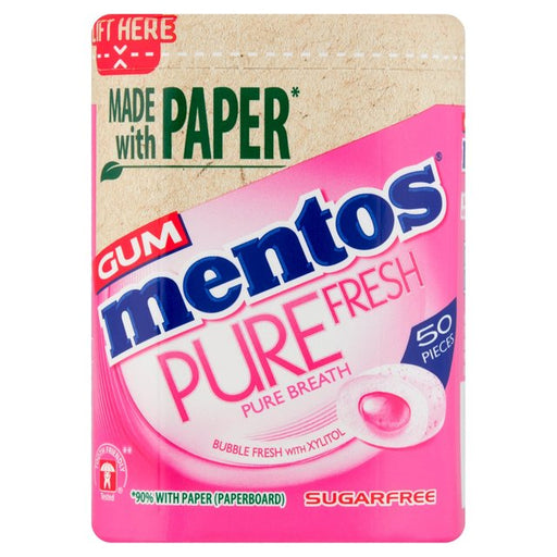 Mentos Gum Pure Fresh Bubble Fresh Chewing Gum 100g Botiga