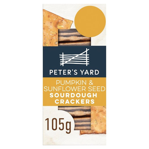 Peter's Yard Pumpkin & Sunflower Seed Sourdough Crackers 105g Botiga