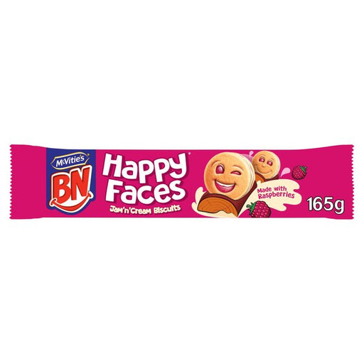 McVitie's BN Happy Faces Jam & Cream Biscuits 165g 165g Botiga