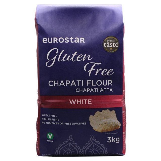 Eurostar Gluten Free Chapati Flour White 3kg Botiga