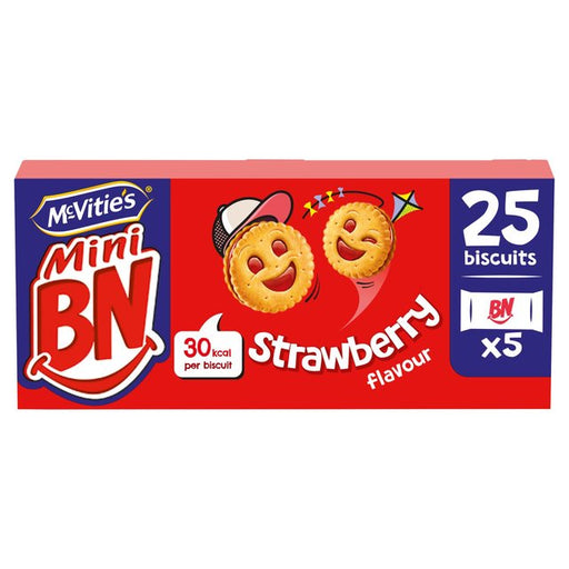 McVitie's Mini BN Strawberry Flavour Biscuits Multipack 25 per pack Botiga