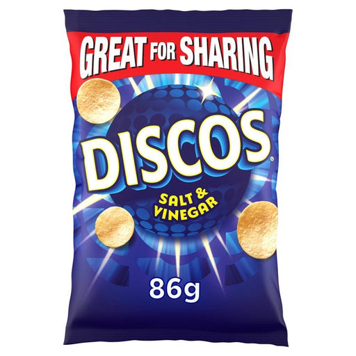 Discos Salt & Vinegar Sharing Crisps 86g Botiga