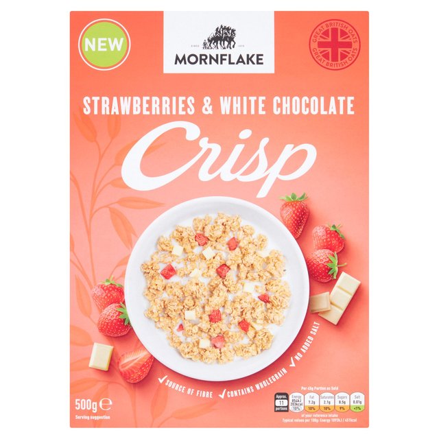 Mornflake Strawberry & White Chocolate Crisp 500g Botiga