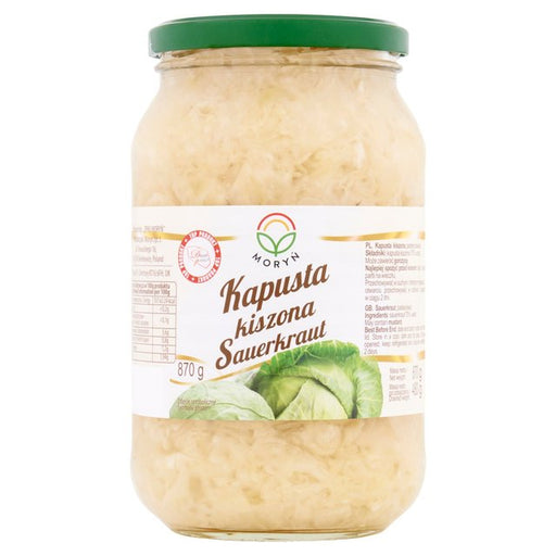 Moryn Sauerkraut Plain 870g Botiga