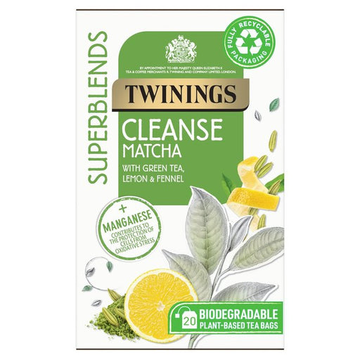 Twinings Superblends Cleanse Matcha 20 per pack Botiga