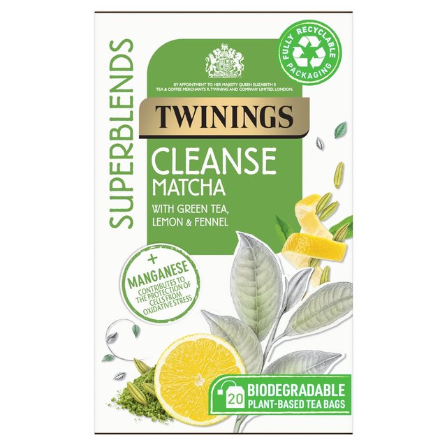 Twinings Superblends Cleanse Matcha 20 per pack Botiga