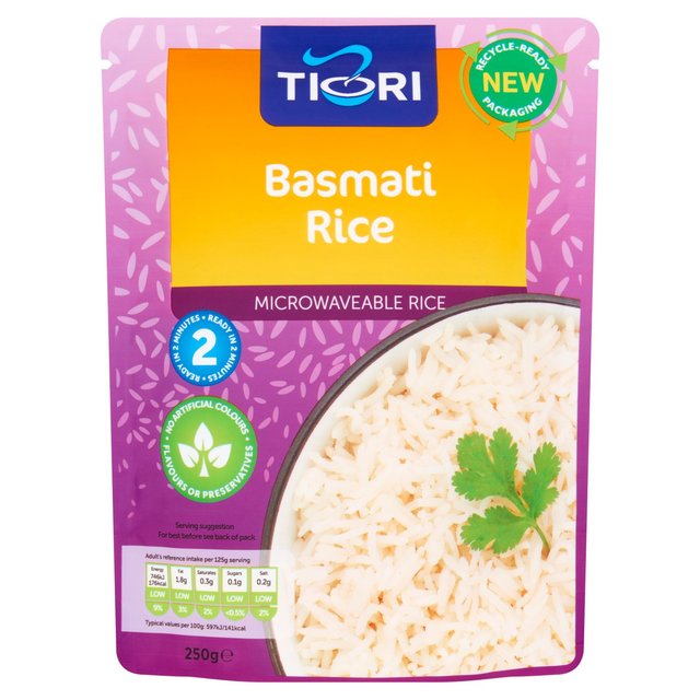 Tiori Basmati Microwave Rice 250g Botiga