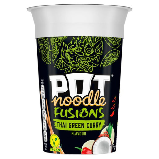 Pot Noodle Fusions Thai Green Curry Instant Snack Noodle 117g Botiga