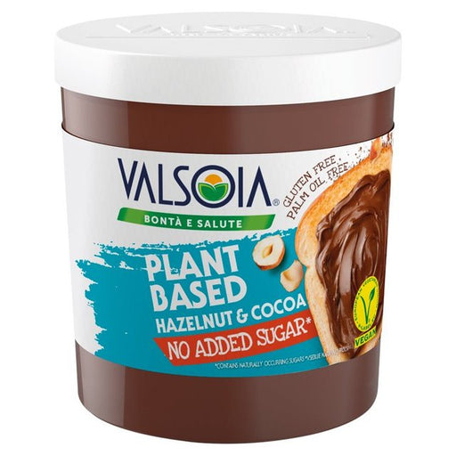 Valsoia No Added Sugar Dairy Free Hazelnut Spread 200g Botiga