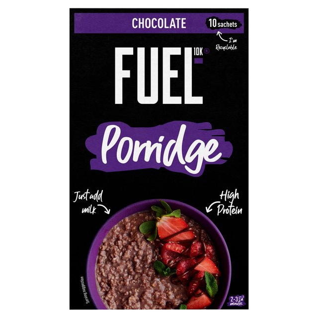 FUEL10K Porridge Sachets Chocolate 10 x 36g Botiga