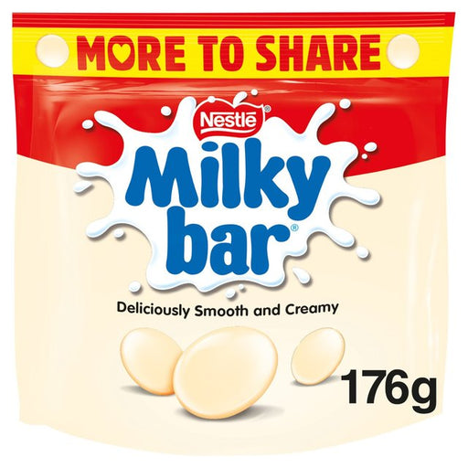 Milkybar White Chocolate Giant Buttons Sharing Bag 176g Botiga