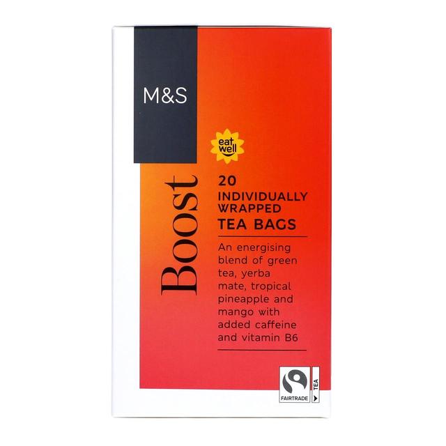 M&S Green Tea Boost Teabags 20 per pack Botiga