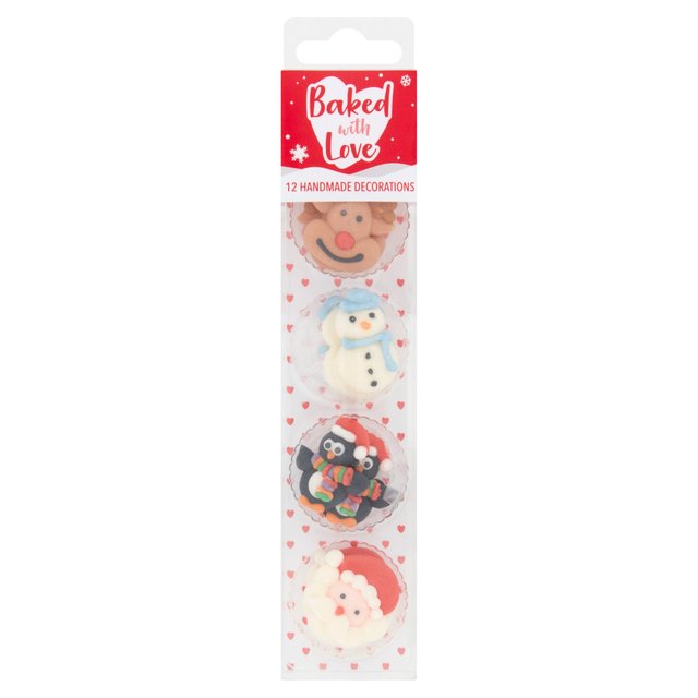 Baked With Love Christmas Friends Decorations 12 per pack Botiga