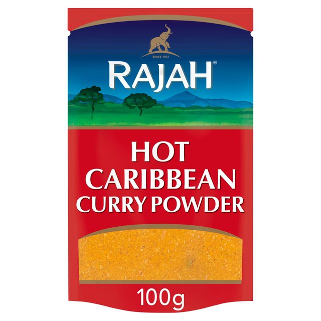 Rajah Spices Hot Caribbean Curry Powder 100g Botiga