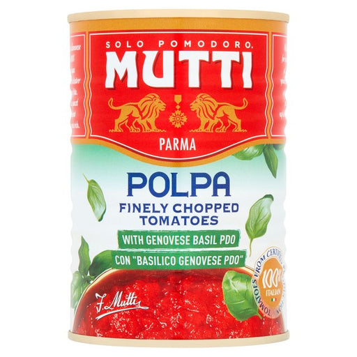 Mutti Finely Chopped Tomatoes with Basil 400g Botiga