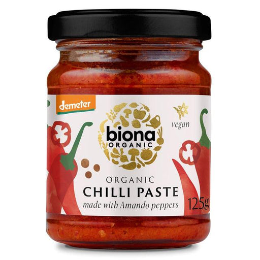 Biona Organic Hot Chilli Paste Demeter 125g Botiga