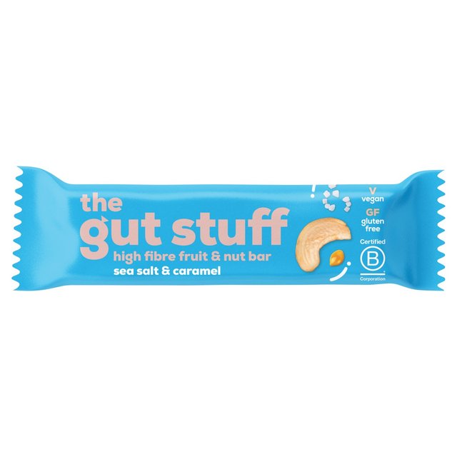 The Gut Stuff Sea Salt & Caramel High Fibre Fruit & Nut Bar 35g Botiga