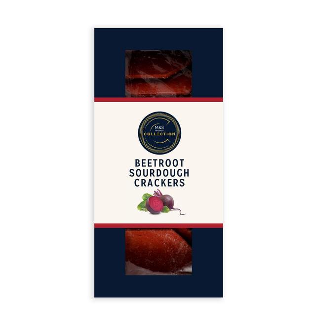 M&S Beetroot Sourdough Crackers 130g Botiga