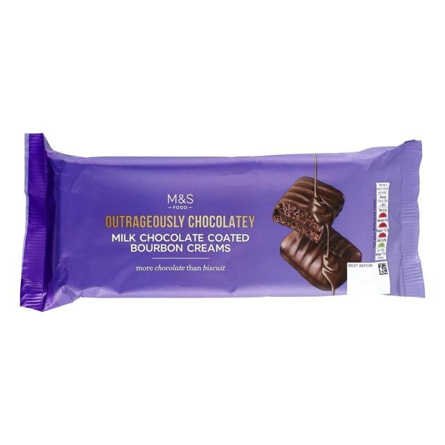 M&S Milk Chocolate Coated Bourbon Cream 162g Botiga