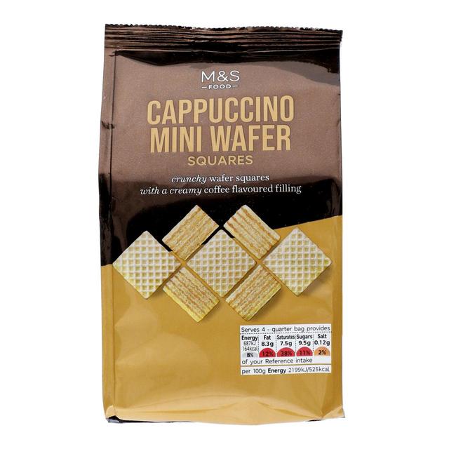 M&S Cappuccino Wafer Squares 125g Botiga