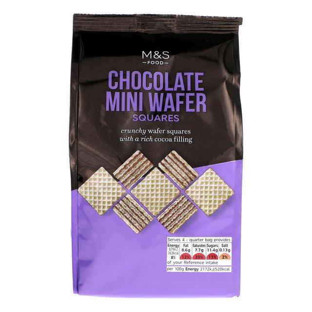 M&S Chocolate Mini Wafer Squares 125g Botiga