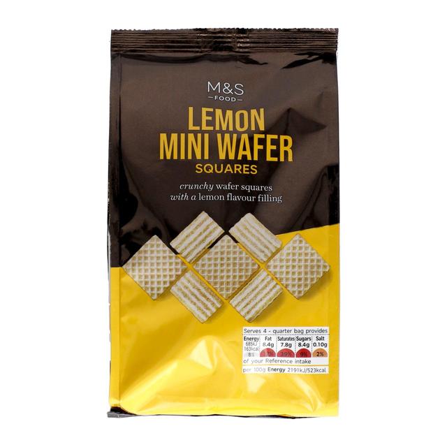 M&S Lemon Wafer Squares 125g Botiga