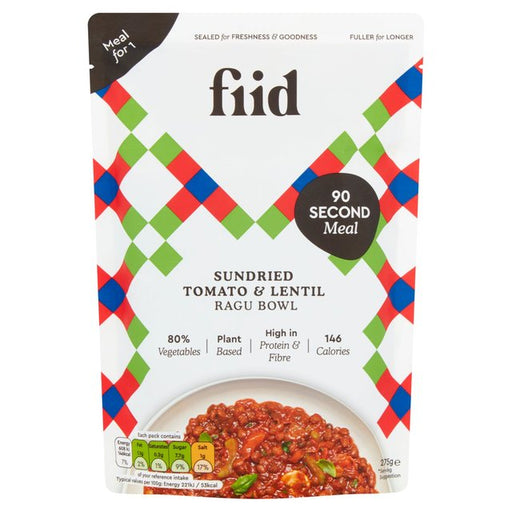 Fiid Sundried Tomato & Lentil Ragu 275g Botiga