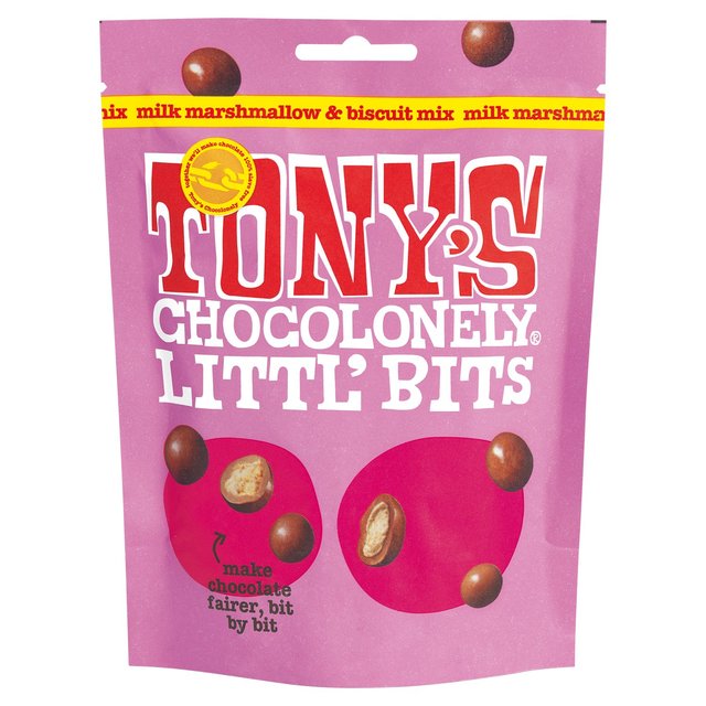 Tony's Chocolonely Littl' Bits Milk Marshmallow & Biscuit Mix 100g Botiga